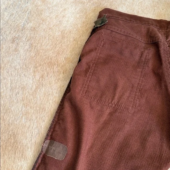 RARE Vintage Levi Brown Corduroy Pants kickflare Big E white tab - Picture 16 of 16